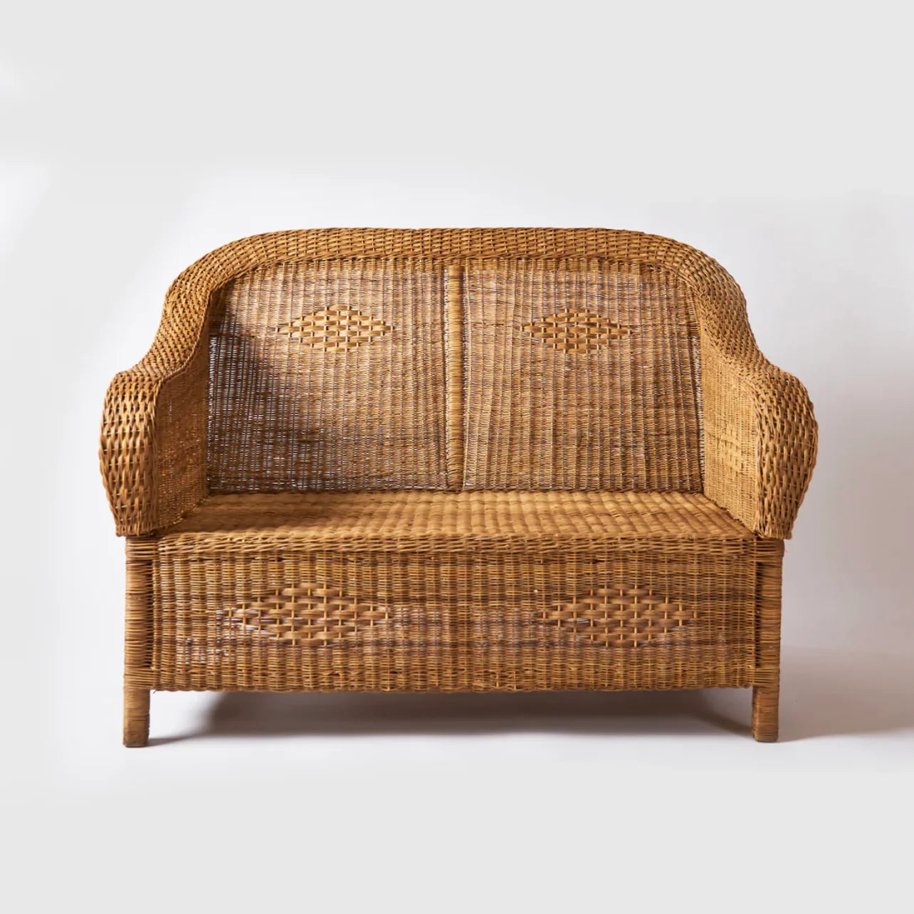 Classic Double Malawi Cane Chair Sofa Couch