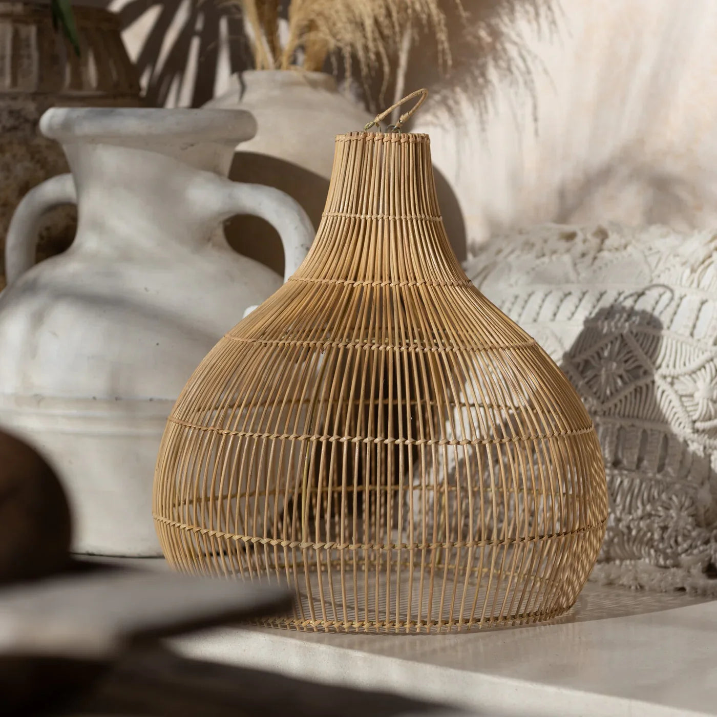 Rattan lamp 'Nayla'