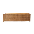 Long Cane Bench – Wicker, Beige &amp; Natural